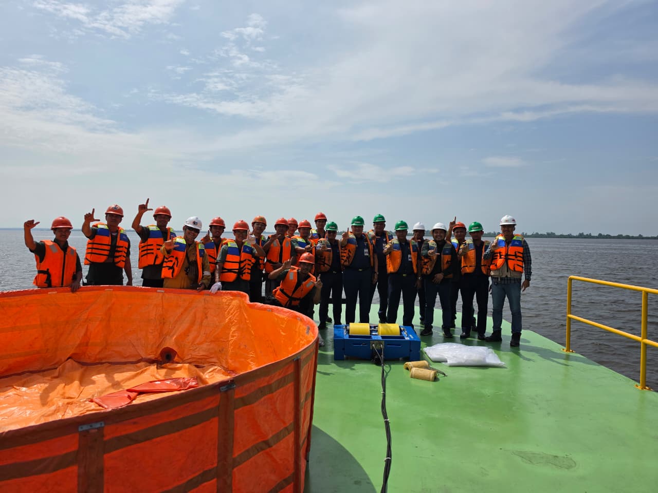 Kantor KSOP Kelas I Dumai menghadiri dan membuka Kegiatan Wet Drill dan Table Top Exercise PT. Sumber Tani Agung Oils And Fats